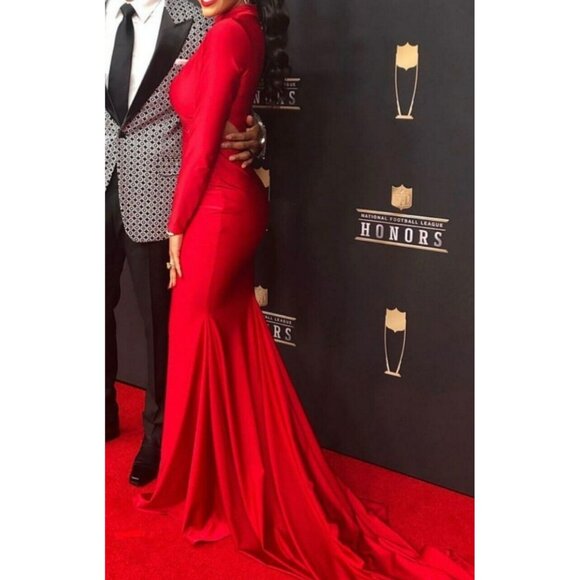 Walter Mendez Atelier FUEGO Gown‎ Designer Dress Red Carpet Couture